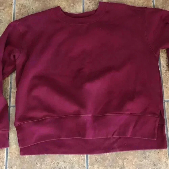 Zella Maroon Sweatshirt Size XL Nola High Low - Picture 1 of 5